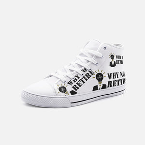 Why Not Retire Unisex High Top Canvas Shoes