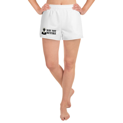 Why Not Retire All-Over Print Women's Athletic Short Shorts - JTApparel