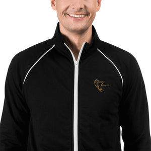 Joseph's Thoughts Embroidery Piped Fleece Jacket - JTApparel